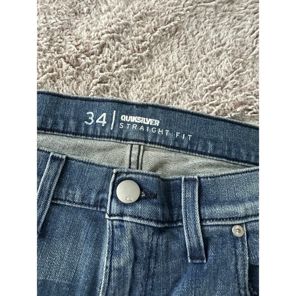 Quiksilver Men’s Jeans Revolver Straight Fit Blue Size 34 x 32  New - Picture 6 of 14